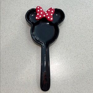 Disney Minnie Black Spoon Holder with Red Bow